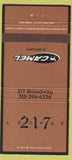 Matchbook Cover - 217 Lounge Santa Monica CA Camel Cigarettes WEAR 30 Strike