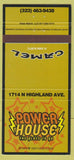 Matchbook Cover - Power House Hollywood CA Camel Cigarettes  30 Strike