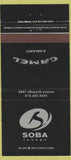 Matchbook Cover - Soba Lounge Pittsburgh PA Camel Cigarettes 30 Strike