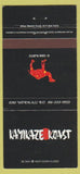 Matchbook Cover - Kamikaze Koast Kansas City MO Camel Cigarettes 30 Strike