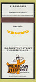 Matchbook Cover - Mexican Post Philadelphia PA cactus Camel Cigarettes 30 Strike