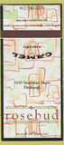 Matchbook Cover - Rosebud Pittsburgh PA Camel Cigarettes 30 Strike