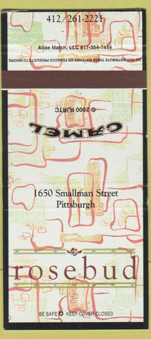 Matchbook Cover - Rosebud Pittsburgh PA Camel Cigarettes 30 Strike