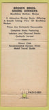 Matchbook Cover - Brown Bros Restaurant Boothbay Harbor ME WEAR 30 Strike