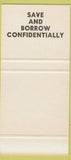 Matchbook Cover - Whirlpool Credit Union SAMPLE 30 Strike