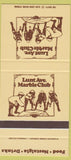Matchbook Cover - Lunt Ave Marble Club Tucson AZ SAMPLE 30 Strike