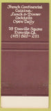 Matchbook Cover - Bordeaux Restaurant SAMPLE Danville CA WEAR 30 Strike