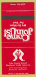 Matchbook Cover Lake County Schools Credit Union Painesville OH SAMPLE 30 Strike