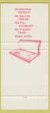 Matchbook Cover Lake County Schools Credit Union Painesville OH SAMPLE 30 Strike