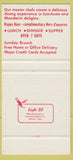 Matchbook Cover - Foo Chow Chinese Restaurant NYC SAMPLE 30 Strike