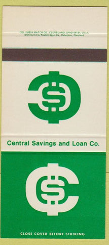 Matchbook Cover - Central Savings Loan SAMPLE 30 Strike