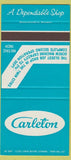 Matchbook Cover - Carleton Screw Products Minneapolis MN SAMPLE 30 Strike