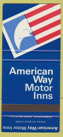 Matchbook Cover - American Way Motor Inns SAMPLE 30 Strike
