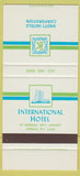 Matchbook Cover - International Hotel Jamaica NY SAMPLE 30 Strike