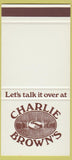 Matchbook Cover - Charlie Brown's Ale Chop House NYC SAMPLE 30 Strike