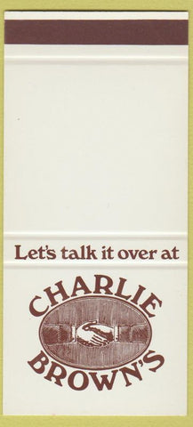 Matchbook Cover - Charlie Brown's Ale Chop House NYC SAMPLE 30 Strike