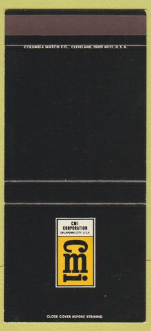 Matchbook Cover - CMI Corporation Oklahoma City OK SAMPLE 30 Strike