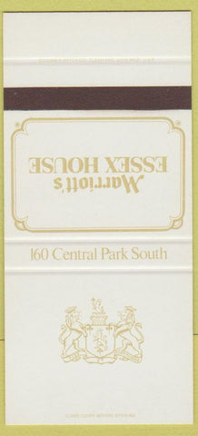 Matchbook Cover - Mariott's Essex House NYC SAMPLE 30 Strike