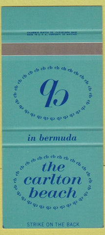 Matchbook Cover - The Carlton Beach Bermuda SAMPLE 30 Strike