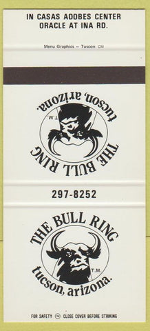 Matchbook Cover - The Bull Ring Tucson AZ SAMPLE 30 Strike