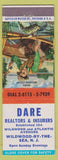 Matchbook Cover - Dare Relator Insurance Wildwood by the Sea NJ