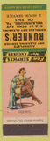 Matchbook Cover - Runner's Wilkinsburg PA pinup