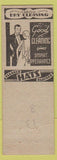 Matchbook Cover - Runner's Wilkinsburg PA pinup