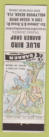 Matchbook Cover - Blue Bird Barber Shop Hollywood Beach FL hillbilly