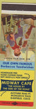 Matchbook Cover - Midway Cafe Garfield Colorado BBQ