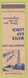 Matchbook Cover - Water Gap Lunch KY