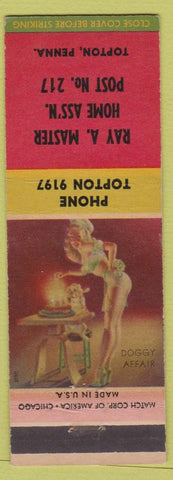 Matchbook Cover - Ray Master Home Association Topton PA pinup