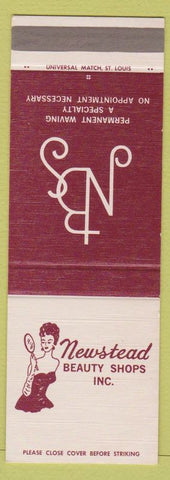 Matchbook Cover - Newstead Beauty Shops girlie SAMPLE