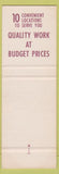 Matchbook Cover - Newstead Beauty Shops girlie SAMPLE