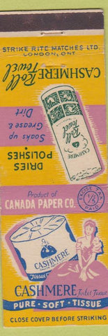 Matchbook Cover - Cashmere Toilet Paper paper towels girlie