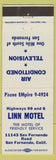 Matchbook Cover - Linn Motel San Fernando CA