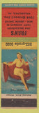 Matchbook Cover - Fran's Deli Philadelphia PA pinup
