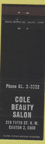 Matchbook Cover - Cole Beauty Salon Canton OH