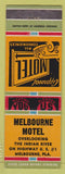Matchbook Cover - Melbourne Motel FL