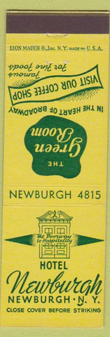 Matchbook Cover - Hotel Newburgh NY