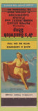 Matchbook Cover - Jr's Sandwich Shop South Portland ME hamburgers WEAR pinup