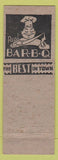 Matchbook Cover - Nite Hawk BBQ Portland OR pinup