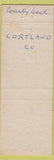 Matchbook Cover - Cortland Motor Court Corland NY AAA