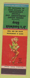 Matchbook Cover - Jr's Sandwich Shop South Portland ME hamburgers pinup