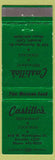 Matchbook Cover - Castillo's Restaurant Arcadia CA green