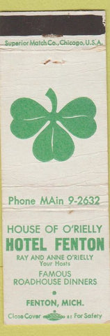 Matchbook Cover - Hotel Fenton MI WEAR