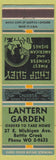Matchbook Cover - Lantern Garden Battle Creek MI Chinese