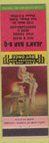 Matchbook Cover - Jean's BBQ San Diego CA shuffleboard pinup
