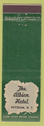 Matchbook Cover - Albion Hotel Potsdam NY
