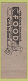 Matchbook Cover - Tex's Lunch Peru IL BBQ hamburgers pinup