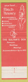 Matchbook Cover - Mitch Housey's Livonia MI girlie